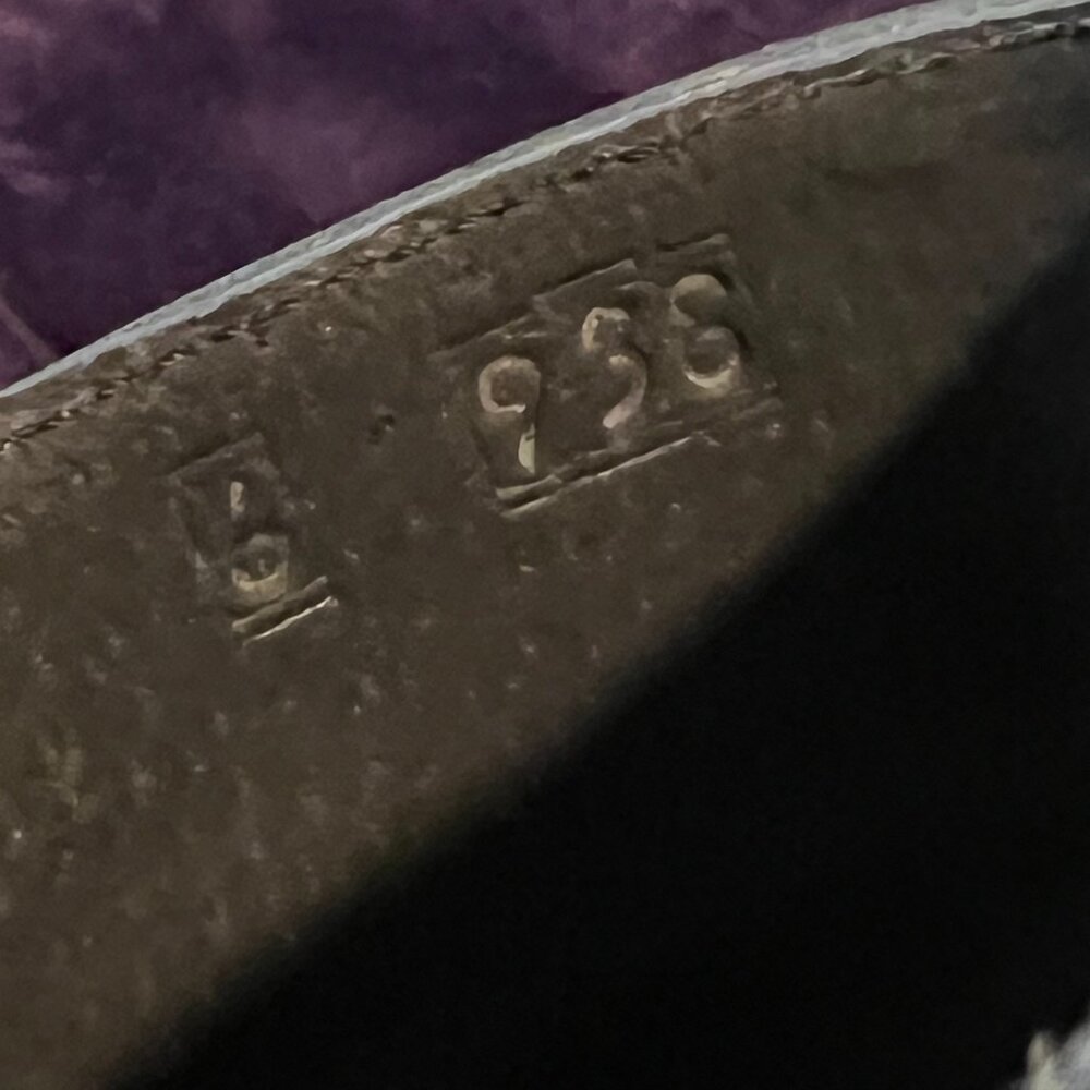 Black and Gray Women's Mules with Wooden Heel - Picture 4 of 8